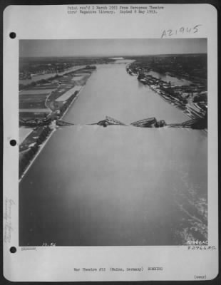 Thumbnail for Consolidated > Blasted Bridges Reflect The Fury Of Allied Air Attacks And The Swiftness Of German Retreat In Western Germany.