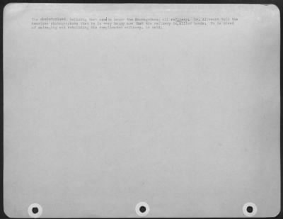 Consolidated > The Skeletonized Building That Used To House The Deurag- Nerag Oil Refinery.  Dr. Albrecht Told The American Photographers That He Is Very Happy Now That The Refinery Is In Allied Hands.  He Is Tired Of Salvaging And Rebuilding His Complicated Refinery, H