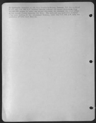 Consolidated > The Luftwaffe Depended On Oil From Sterkrade-Holten, Germany, But The Combined Raf And Us 8Th Af Bombing Attacks Reduced The Annual Production From 257,868,000 Pounds To Zero, Say Ground Observers Who Surveyed The Plant After Allied Ground Forces Overran