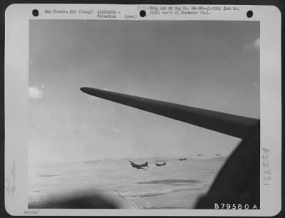 Thumbnail for Consolidated > Boeing B-17 Flying Fortresses Enroute To Their Target For The Day - Viterbo Airdrome, Italy - On 29 July 1943.