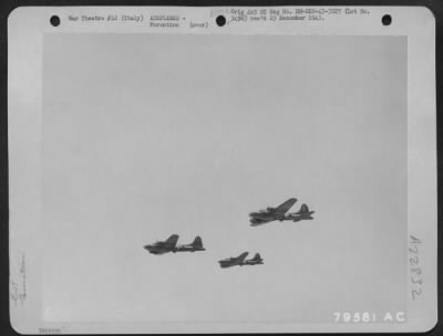 Thumbnail for Consolidated > Boeing B-17 Flying Fortresses Enroute To Their Target For The Day - Viterbo Airdrome, Italy - On 29 July 1943.