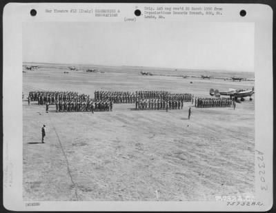 Thumbnail for Consolidated > Troop Formation During Award Ceremonies Of The 1St Fighter Gorup In Italy, July 1944.