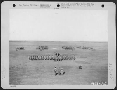 Thumbnail for Consolidated > Troop Formation On An Airfield Somewhere In Italy During Award Ceremonies For Members Of The 1St Fighter Group, July 1944.