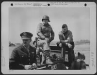 Lt. Gen. Ira C. Eaker, Commanding Gen. Of Maaf, Major General Lucien K. Truscott, Commanding Gen. Of The 6Th Corps, And Brig. Gen. Gordon P. Saville, Commanding Gen. Of The 12Th Air Support Command Inspect The New Revetments Built By Engineers At Anzio Be - Page 7