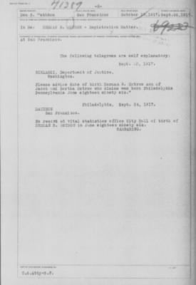 Old German Files, 1909-21 > Herman B. Ostrow (#8000-71389)