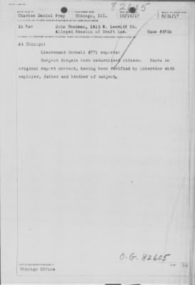 Old German Files, 1909-21 > Various (#8000-82605)