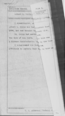Old German Files, 1909-21 > Albert L. Lilly (#8000-82749)