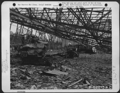 Thumbnail for Consolidated > Bomb damage to Littoria Airdrome, Rome, Italy, sometime in 1944.