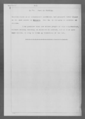 Thumbnail for Old German Files, 1909-21 > Alleged Vio. Sec. 12, Act May 18, 1917 (#8000-783801)