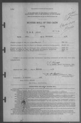 Muster Rolls > 30-Sep-1939