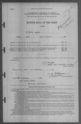 Muster Rolls > 3-Dec-1939