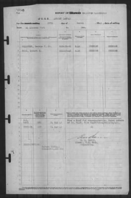 Thumbnail for Report of Changes > 25-Mar-1943