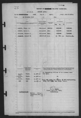 Thumbnail for Report of Changes > 14-Apr-1943