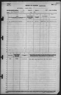 Thumbnail for Report of Changes > 23-Mar-1942