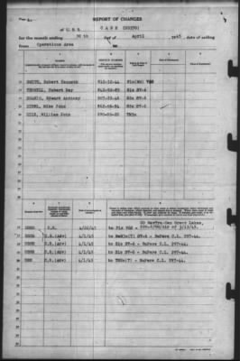 Thumbnail for Report of Changes > 30-Apr-1945