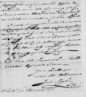 Misc Ltrs to Congress 1775-89 > M (Vol 16)