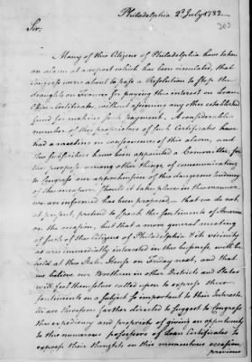 Thumbnail for Misc Ltrs to Congress 1775-89 > M (Vol 16)