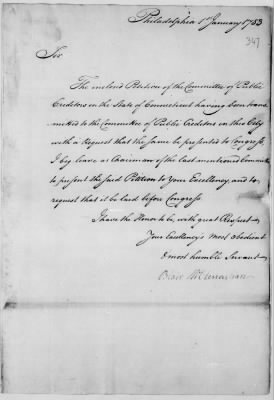 Thumbnail for Misc Ltrs to Congress 1775-89 > M (Vol 16)