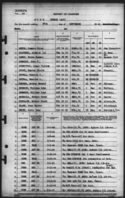 Thumbnail for Report of Changes > 30-Sep-1944