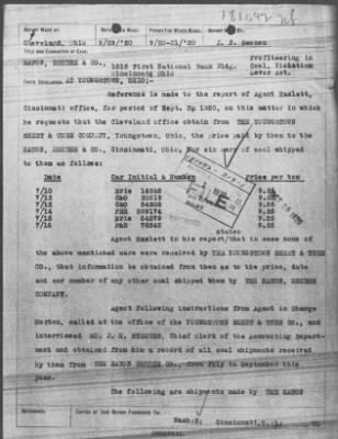 Thumbnail for Bureau Section Files, 1909-21 > Profiteering in Coal, Violation Lever Act (#181092-319)