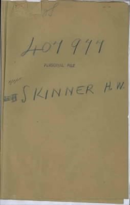 Thumbnail for Hickson William > Skinner, Hickson William (407977)