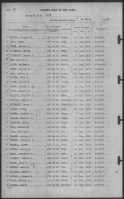 Muster Rolls > 31-Mar-1939