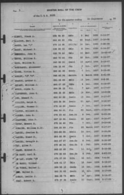 Muster Rolls > 30-Sep-1939