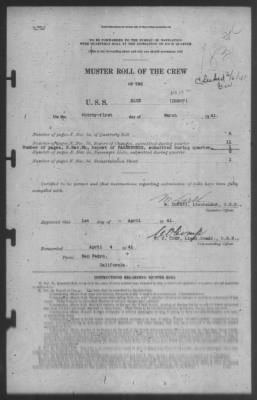 Muster Rolls > 31-Mar-1941