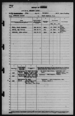 Report of Changes > 17-Nov-1941