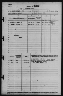 Report of Changes > 17-Nov-1941