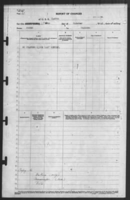 Thumbnail for Report of Changes > 27-Oct-1942