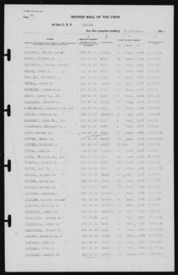 Muster Rolls > 31-Dec-1939