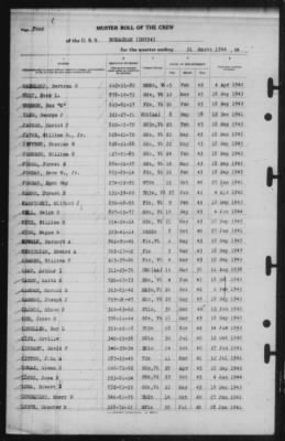 Muster Rolls > 31-Mar-1944