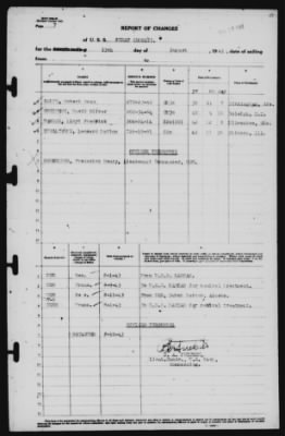 Thumbnail for Report of Changes > 13-Aug-1943