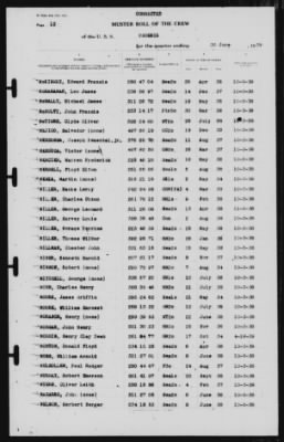 Muster Rolls > 30-Jun-1939