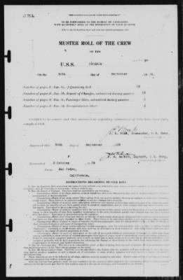 Muster Rolls > 30-Sep-1939