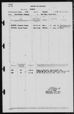 Thumbnail for Report of Changes > 12-Jan-1939