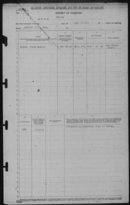 Thumbnail for Report of Changes > 27-May-1943