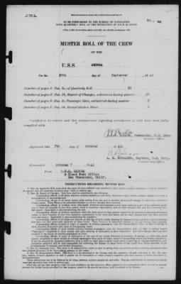 Muster Rolls > 30-Sep-1942