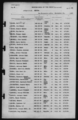 Muster Rolls > 30-Sep-1942