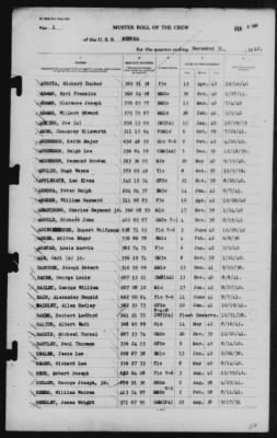 Muster Rolls > 31-Dec-1942