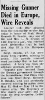 Thumbnail for Missing Gunner Died in Europe Jun 3, 1943 Torrance Herald.png