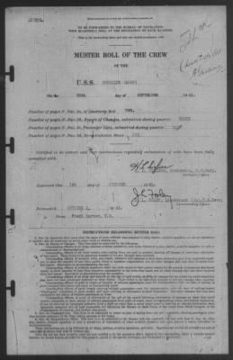 Muster Rolls > 30-Sep-1941