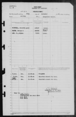 Thumbnail for Report of Changes > 26-Nov-1944