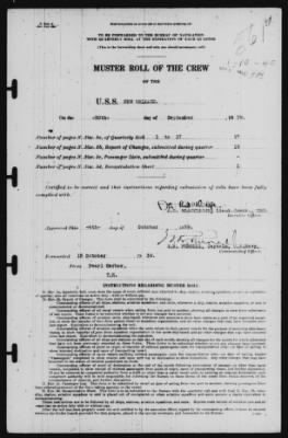 Muster Rolls > 30-Sep-1939