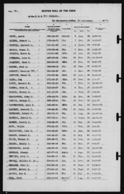 Muster Rolls > 30-Sep-1939