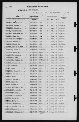 Thumbnail for Muster Rolls > 30-Sep-1939