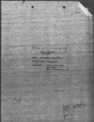 Bureau Section Files, 1909-21 > Alexander Slavkoff (#40-1878-1)