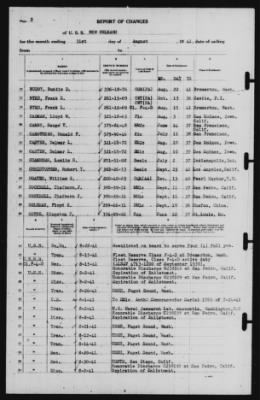 Report of Changes > 31-Aug-1941