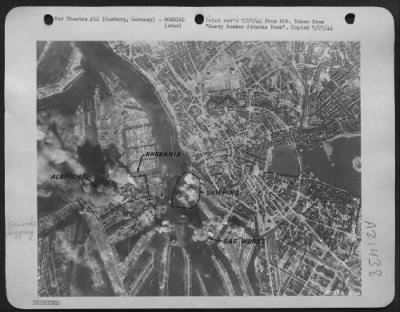 Thumbnail for Consolidated > Bombing of Hamburg-Rhenania-Ossag and Abrecht plants by U.S. heavy bombers.